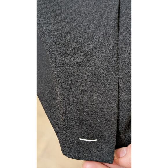 Talbots NWT Maxi Length Black Formal Dress With Sheer Short Sleeves Womens Sz 16 - Picture 15 of 16